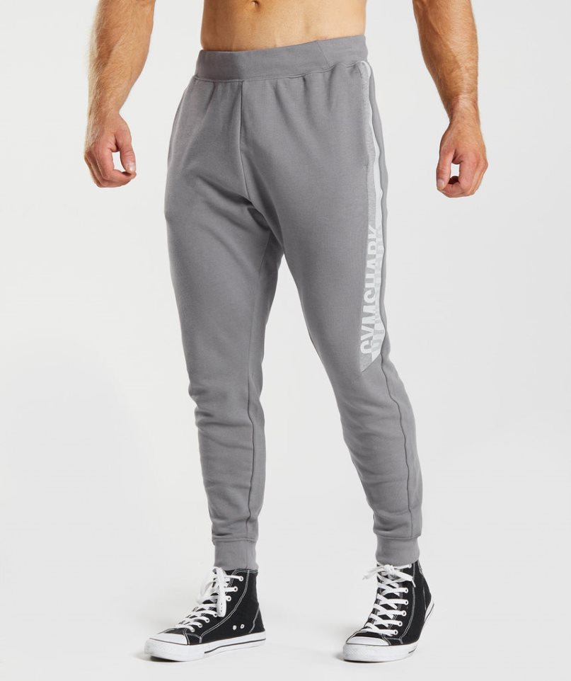 Men\'s Gymshark Bold React Jogger Grey | NZ 9DERHZ